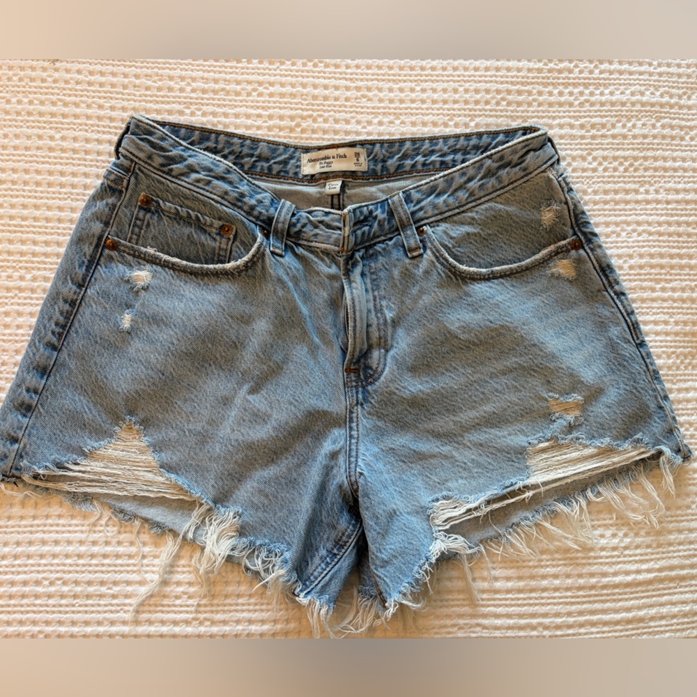 Abercrombie & Fitch Blue Denim Shorts